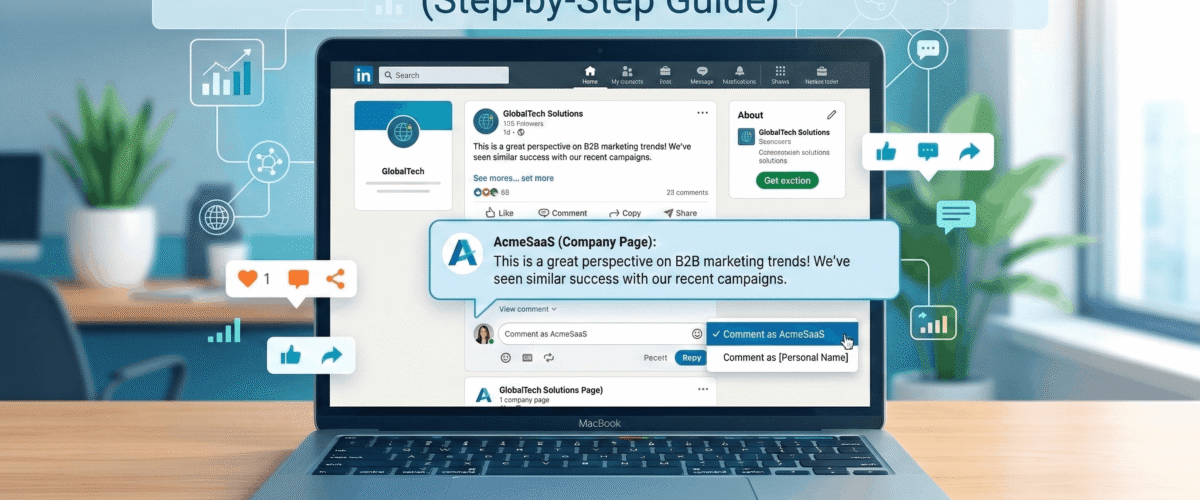How to Comment as a Page on LinkedIn – SMMSURGE KNOWLEDGEBASE
